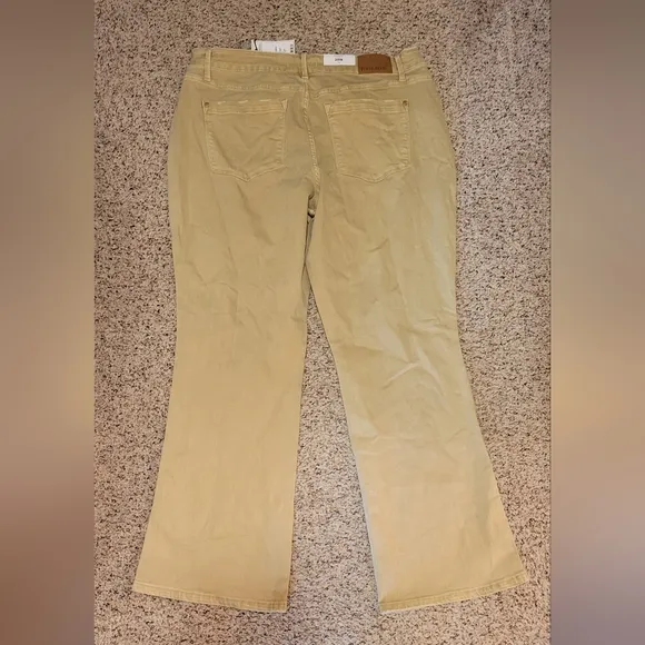 Khaki Bootcut Jeans