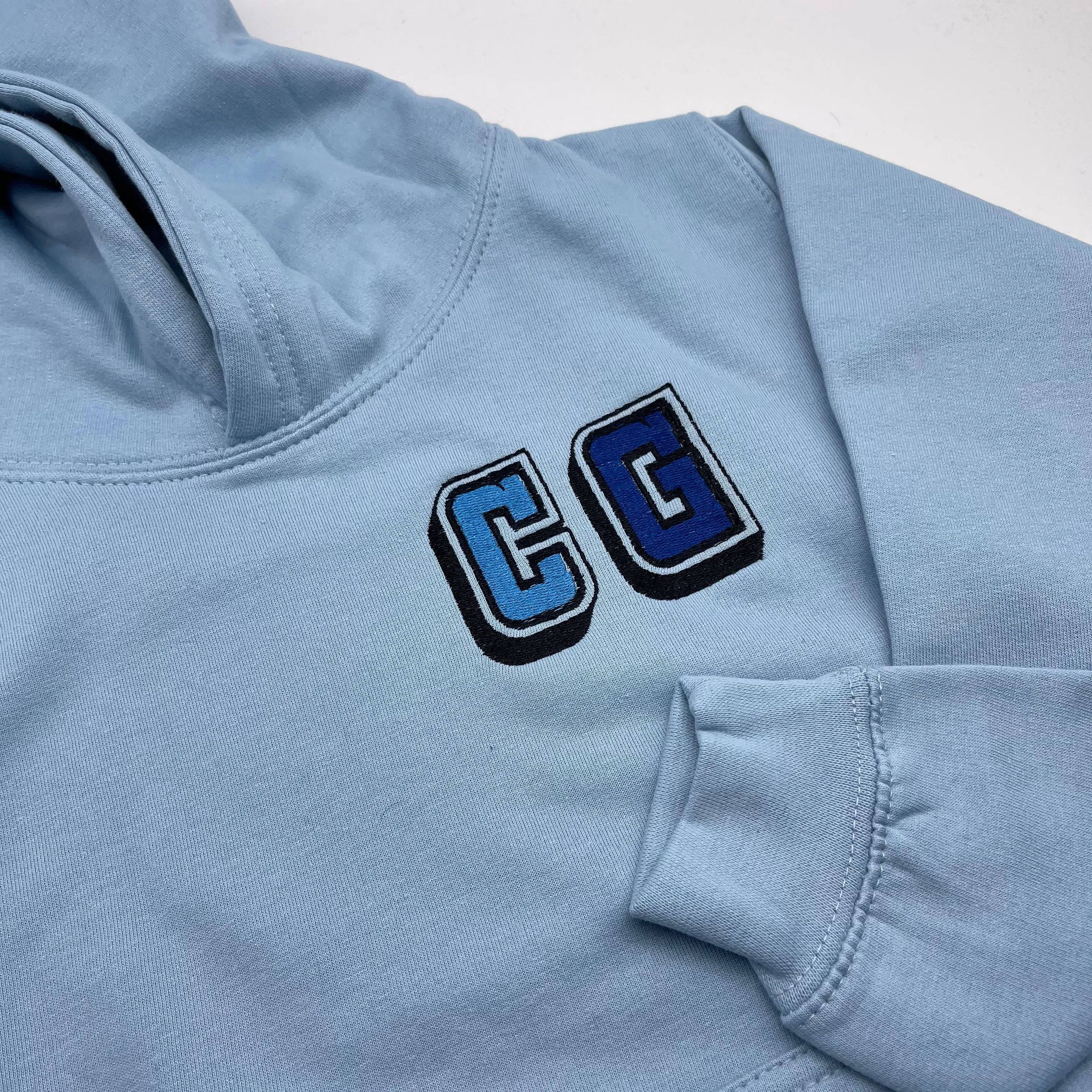 Kids hoodie personalised 3D text or initials