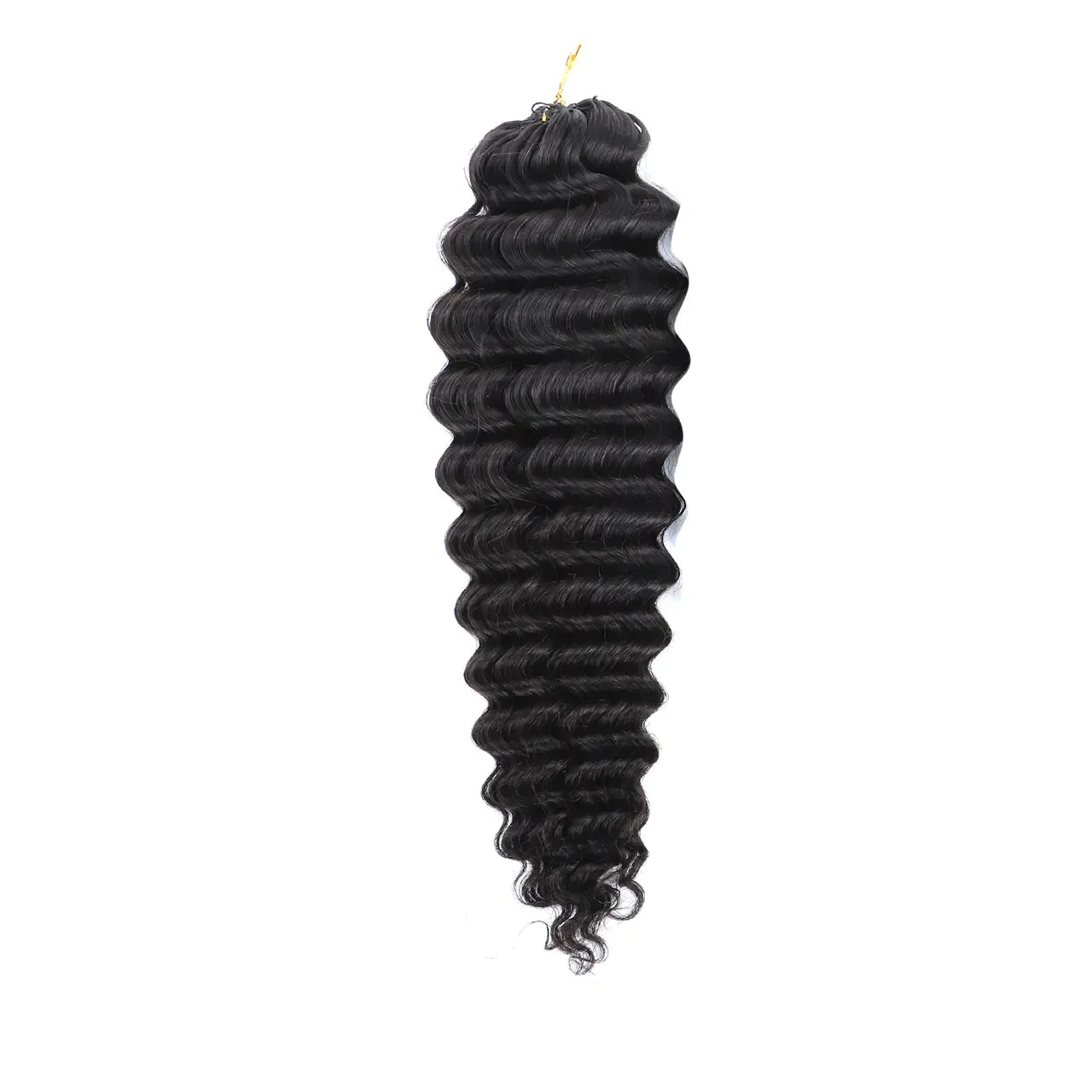 Knotless Pre-Separated Feather Crochet Hair Extension Deep Wave Human Hair