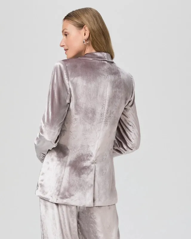 Kriselle Blazer in Pewter Velvet