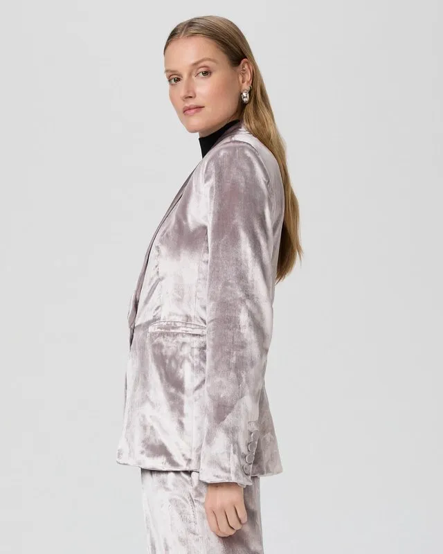 Kriselle Blazer in Pewter Velvet