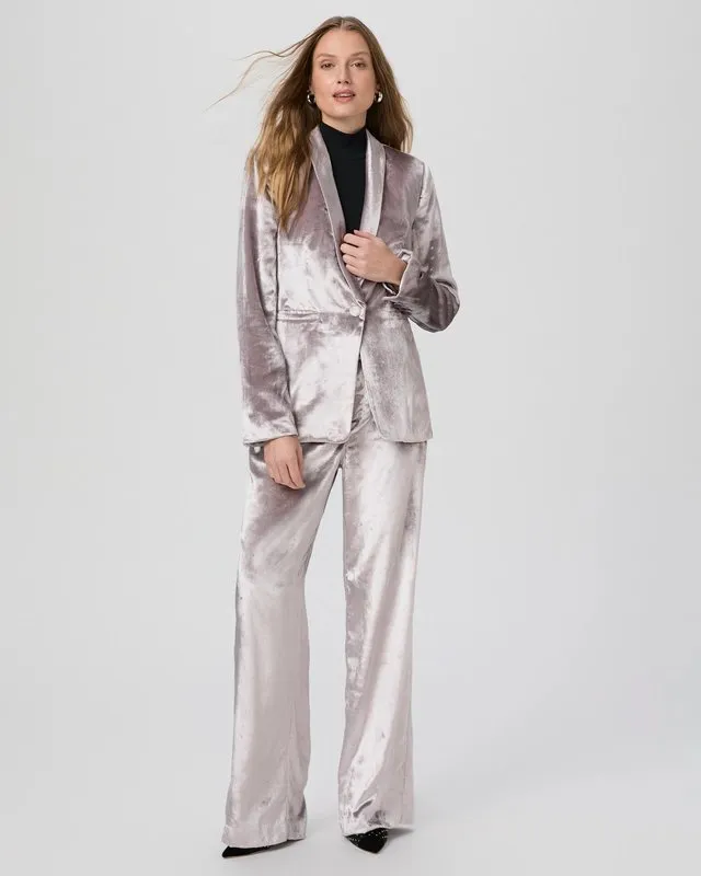 Kriselle Blazer in Pewter Velvet