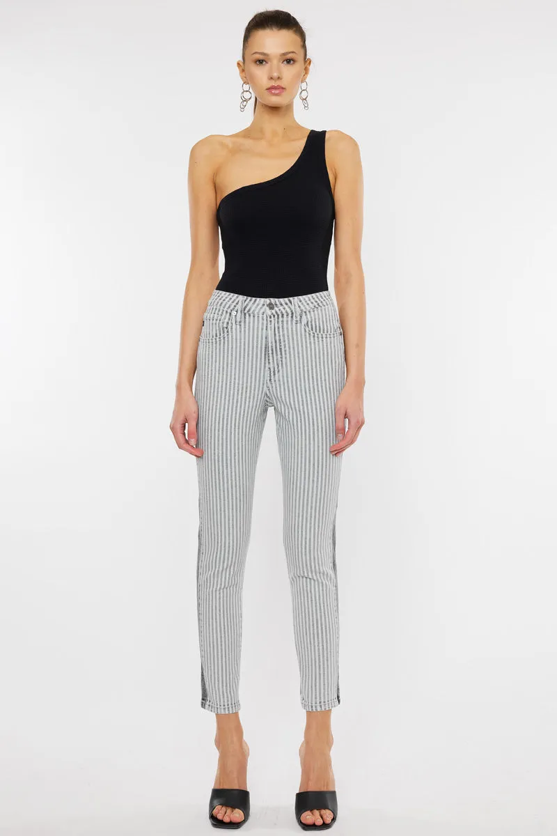 Kristin High Rise Slim Straight Leg Jeans