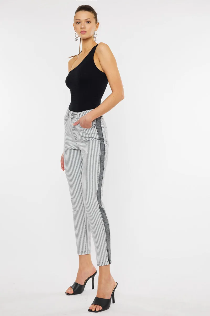 Kristin High Rise Slim Straight Leg Jeans