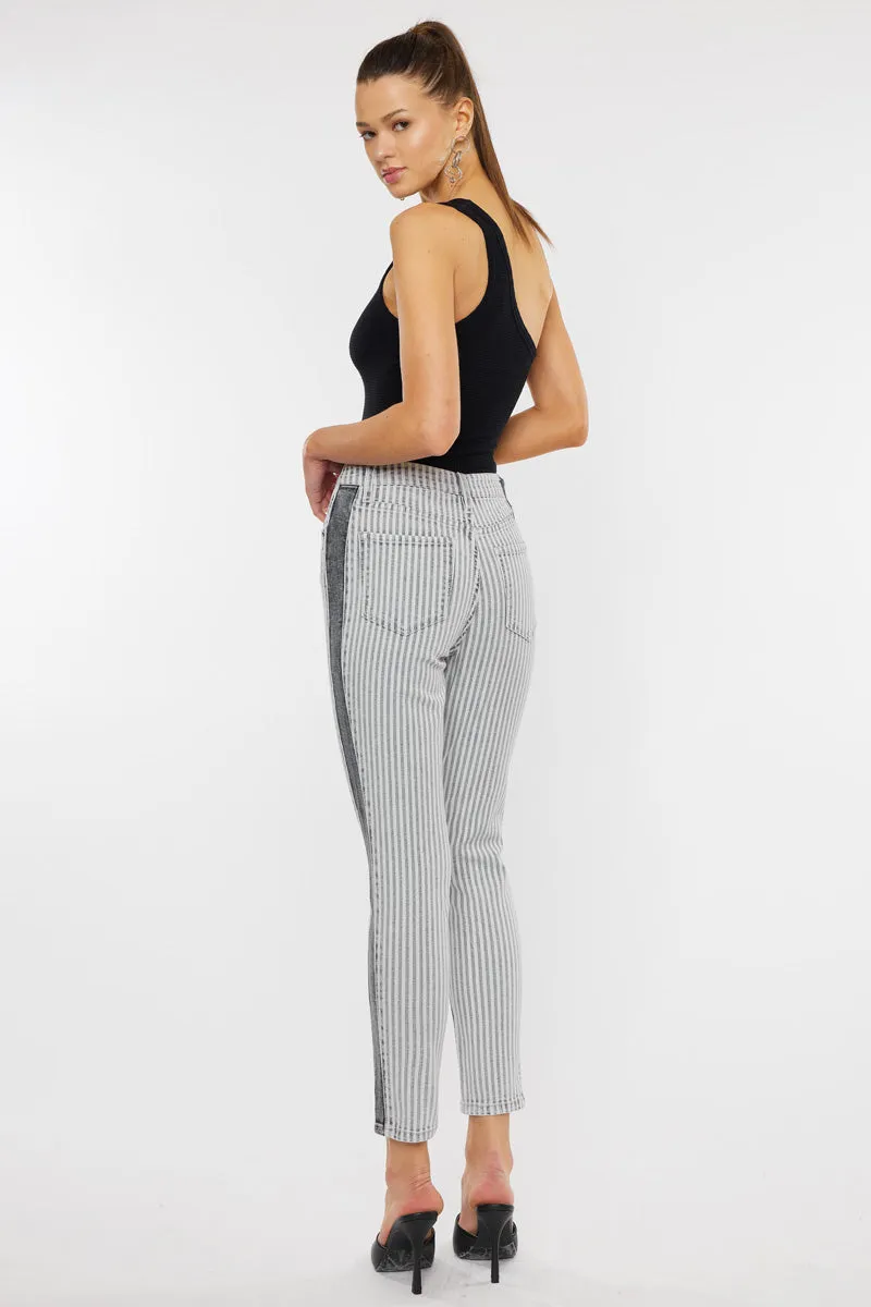 Kristin High Rise Slim Straight Leg Jeans