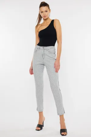 Kristin High Rise Slim Straight Leg Jeans
