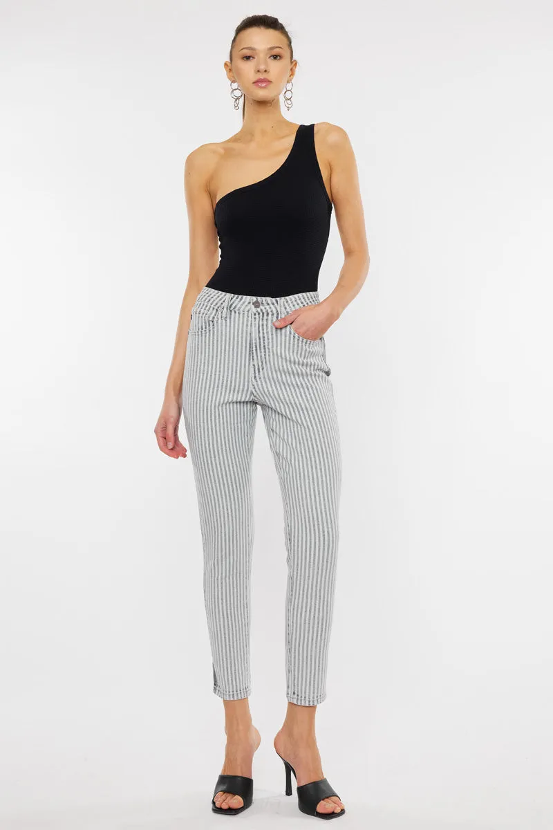 Kristin High Rise Slim Straight Leg Jeans