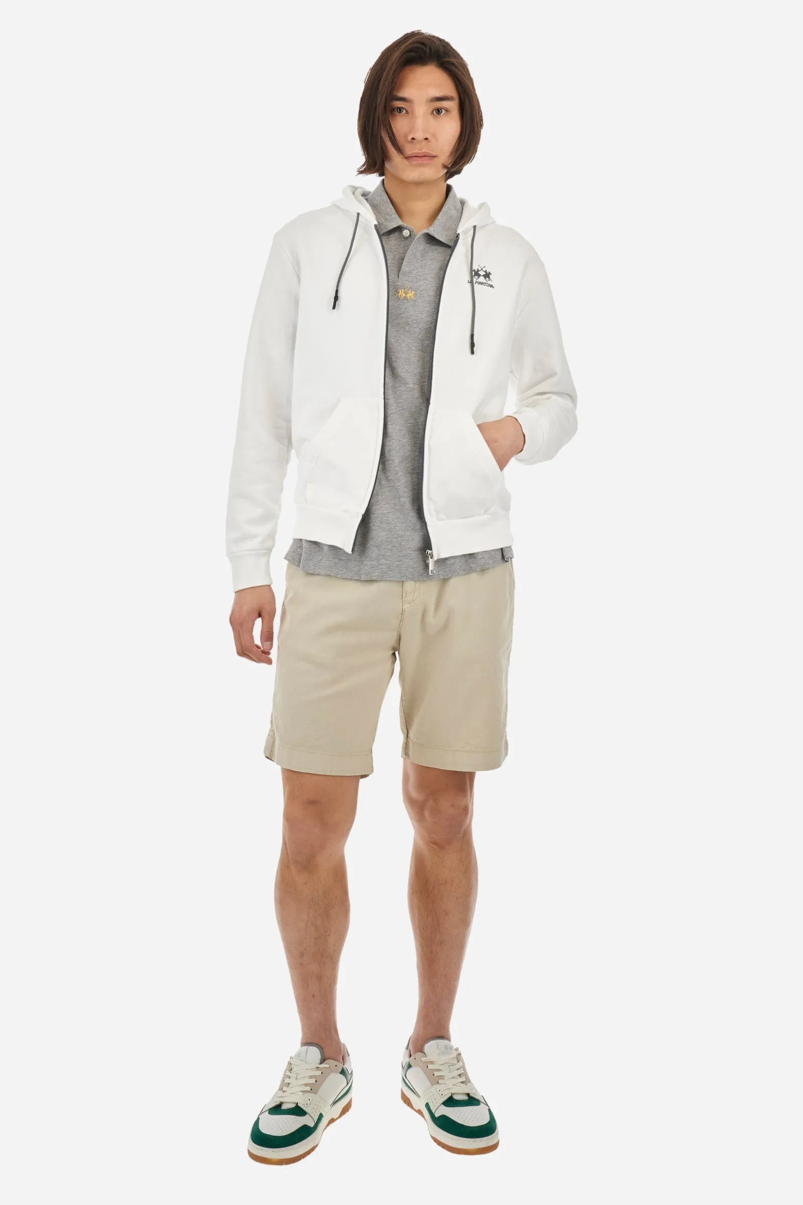 La Martina Hoodies Regular Fit in Cotton - THIAGO CCMF02-FP109