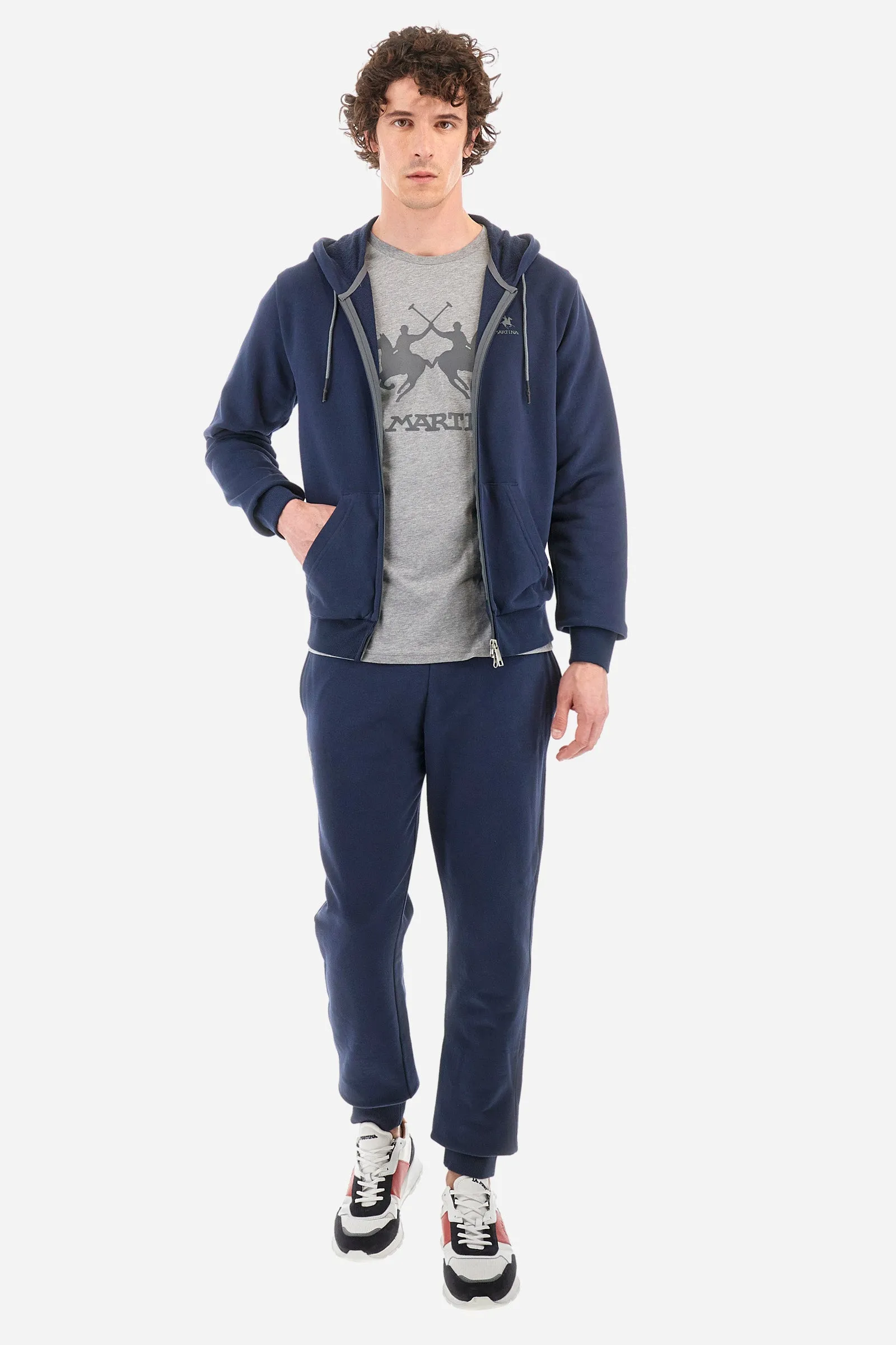 La Martina Hoodies Regular Fit in Cotton - THIAGO CCMF02-FP109