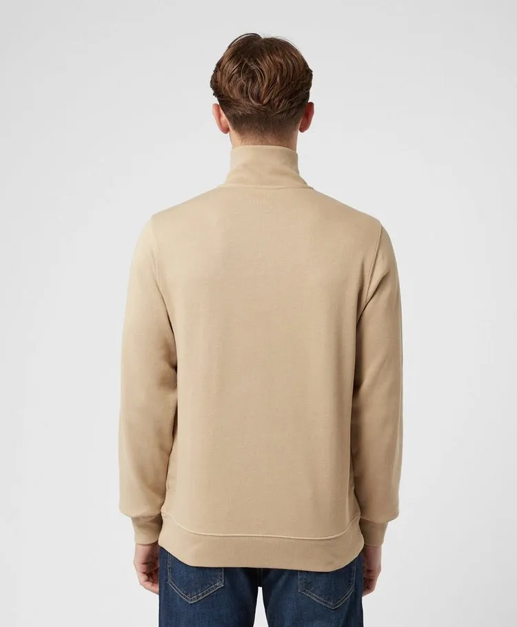 Lacoste SH1927 Stand Up Collar Half Zip Beige