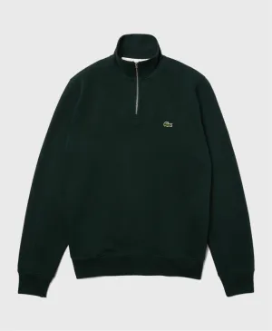 Lacoste SH1927 Stand Up Collar Half Zip Sweatshirt Green