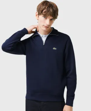 Lacoste SH1927 Stand Up Collar Half Zip Sweatshirt Navy Blue
