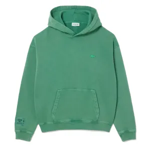 Lacoste Washed Effect Hoodie Pine Green