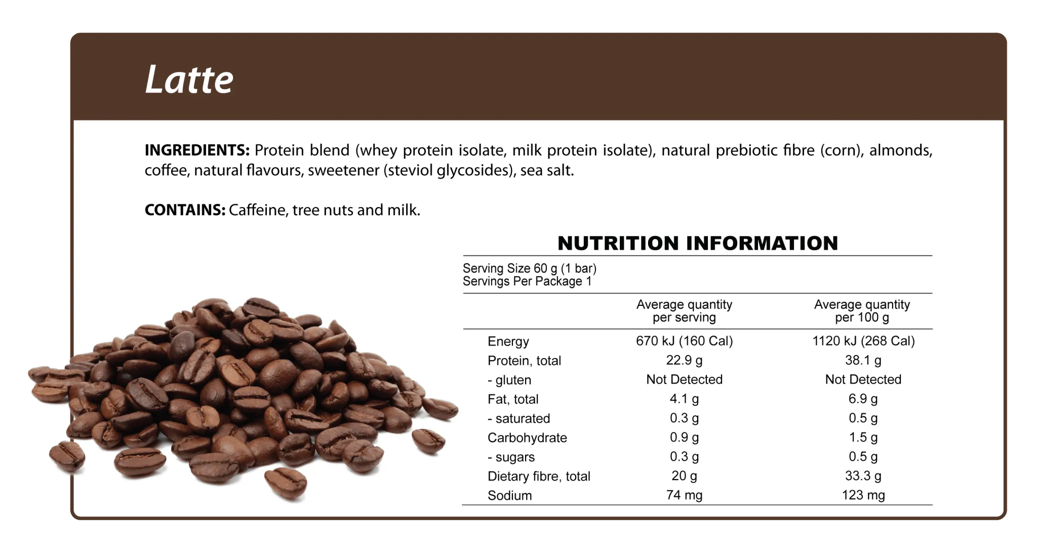Latte Smart Protein Bar