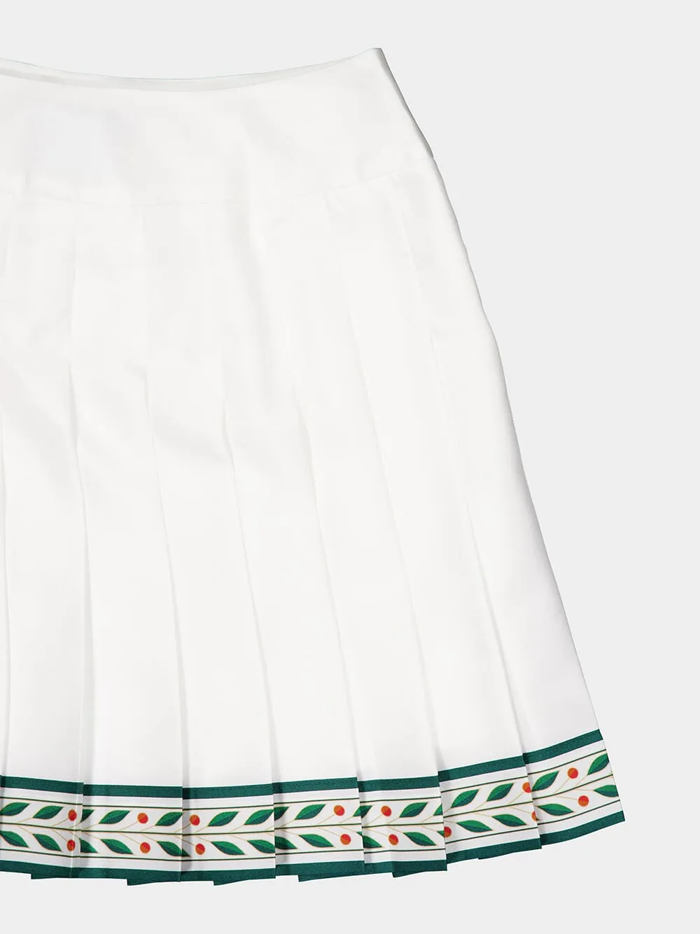 Laurel Silk Tennis Mini Skirt