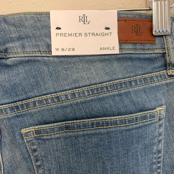 Lauren Ralph Lauren Straight Ankle Jeans/Sz:8/NWT