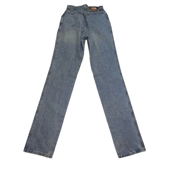 Lawman Jeans Women’s Size 7 Denim Slim High Rise Bare Back Western Vintage 90s