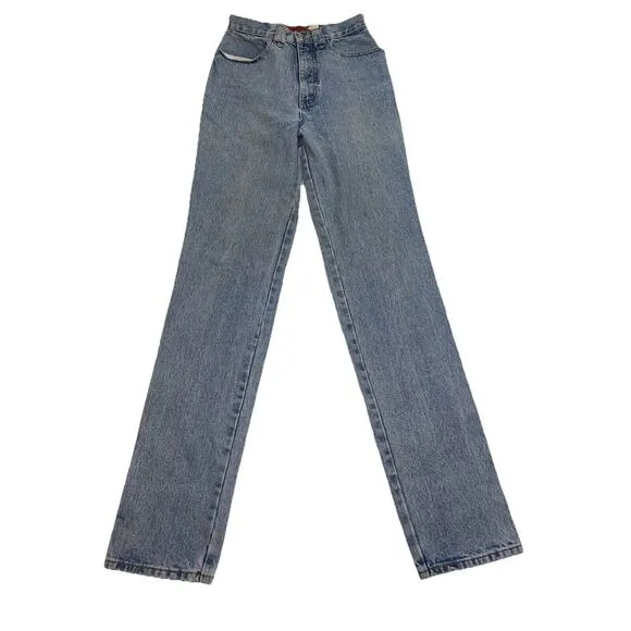 Lawman Jeans Women’s Size 7 Denim Slim High Rise Bare Back Western Vintage 90s