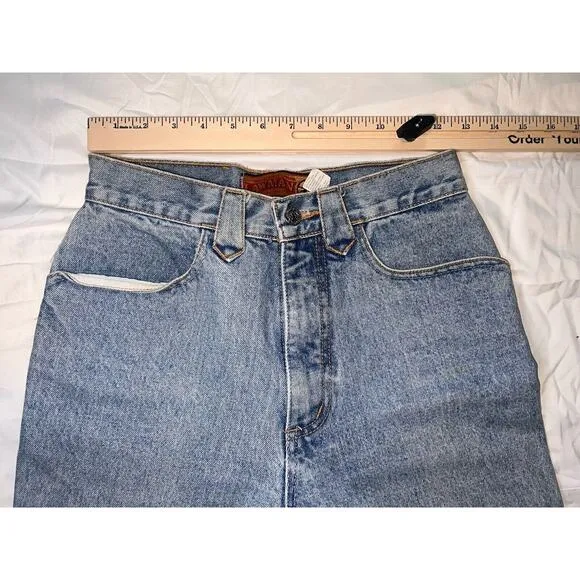 Lawman Jeans Women’s Size 7 Denim Slim High Rise Bare Back Western Vintage 90s