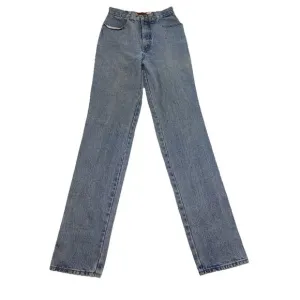 Lawman Jeans Women’s Size 7 Denim Slim High Rise Bare Back Western Vintage 90s
