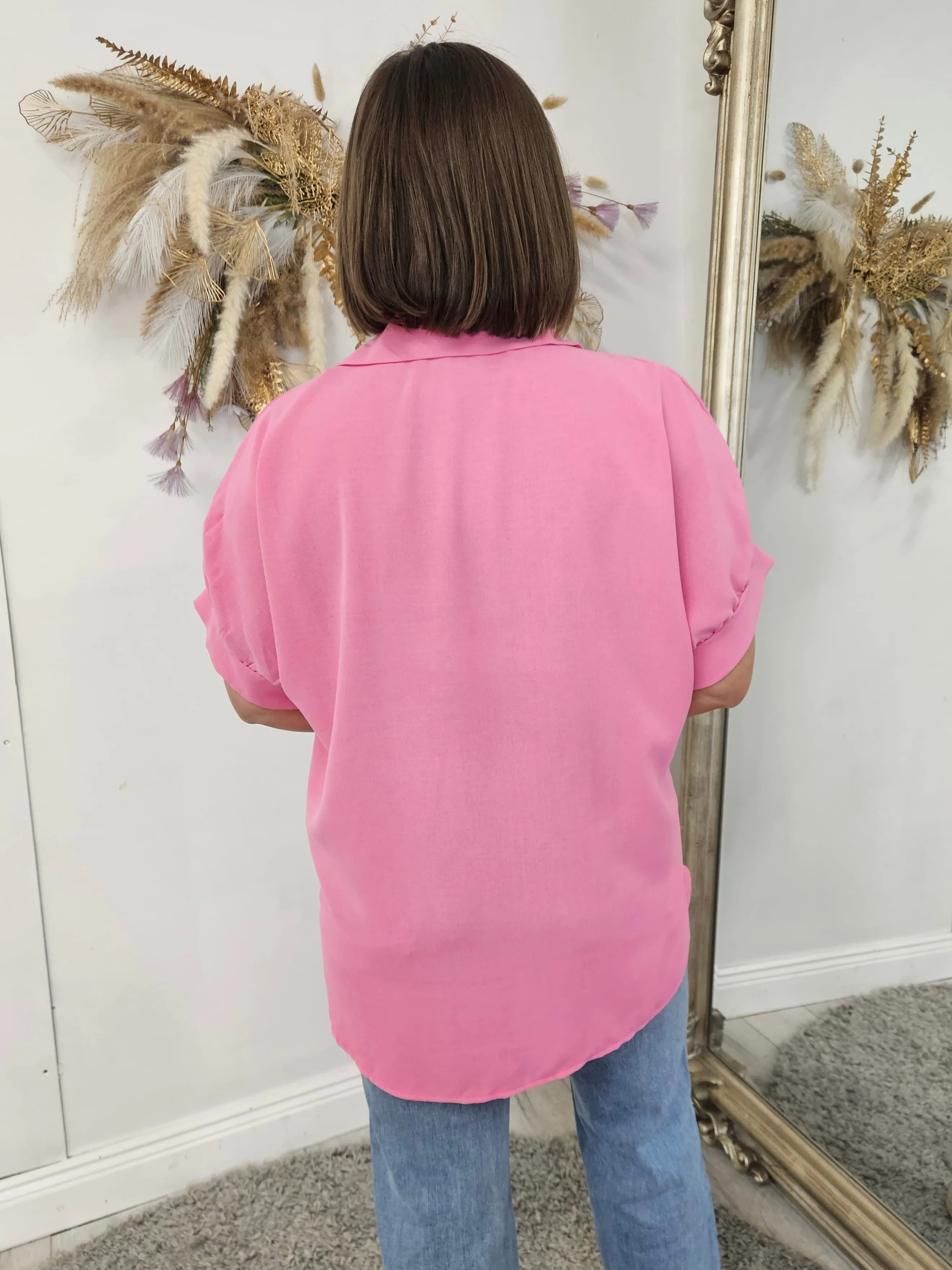 Leah pink blouse