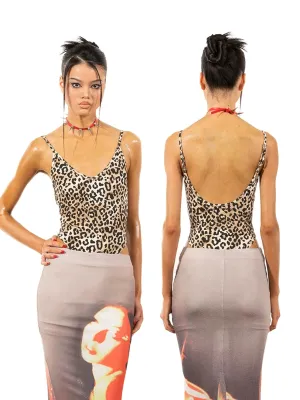 Leopard V-Neck Bodysuit