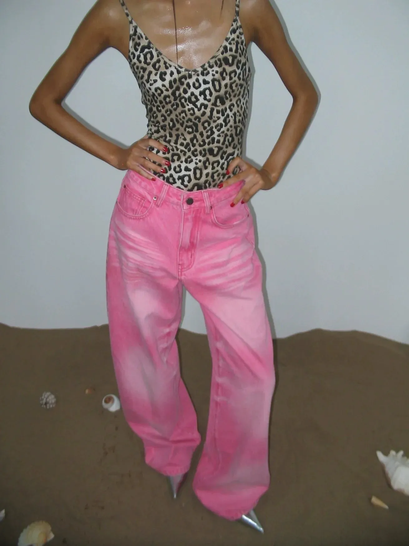 Leopard V-Neck Bodysuit