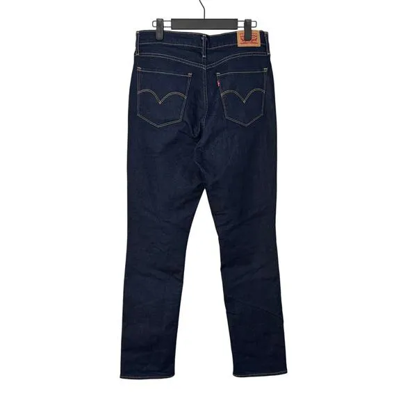 Levi's 724 High Rise Slim Straight Women's Jeans in Cast Shadows Dark Wash Sz 31