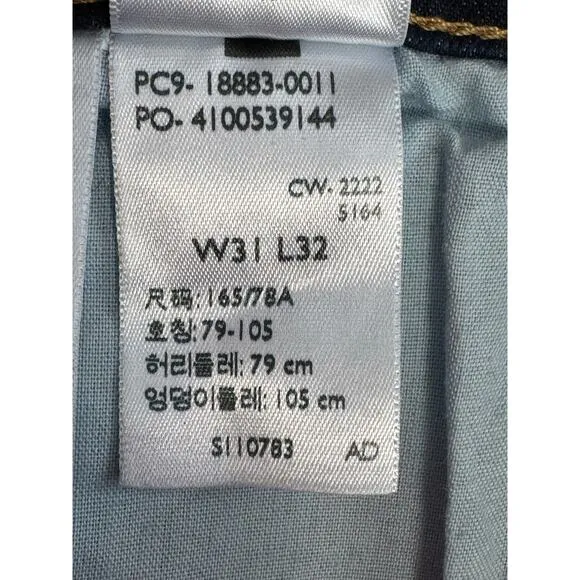 Levi's 724 High Rise Slim Straight Women's Jeans in Cast Shadows Dark Wash Sz 31