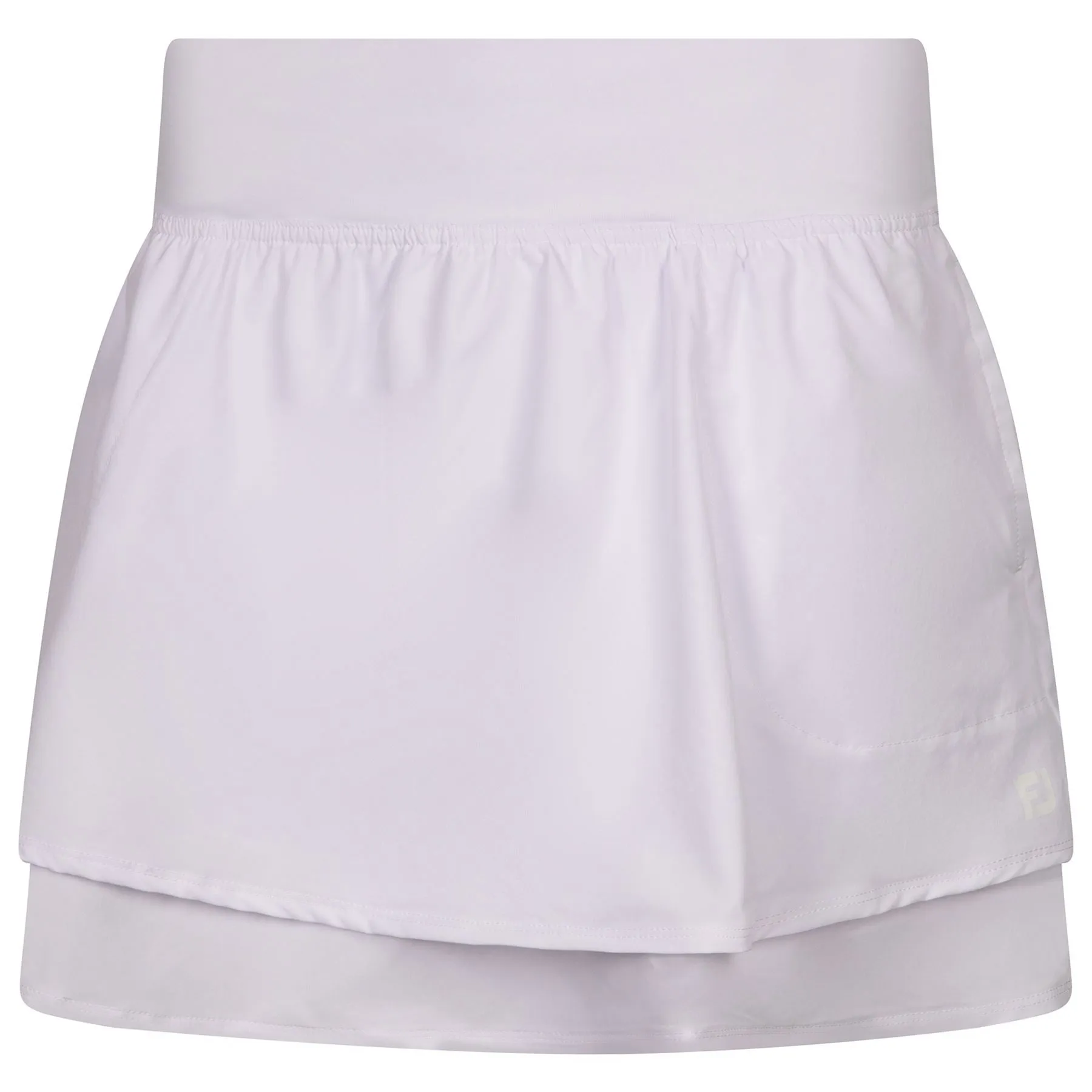 Lightweight Woven Skort White