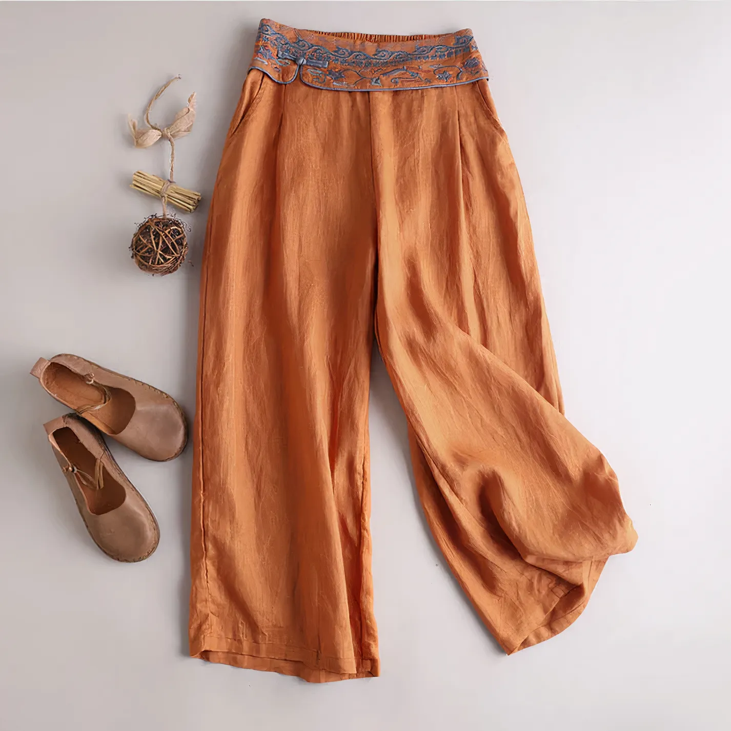 Liza - Loose-fitting vintage cotton pants