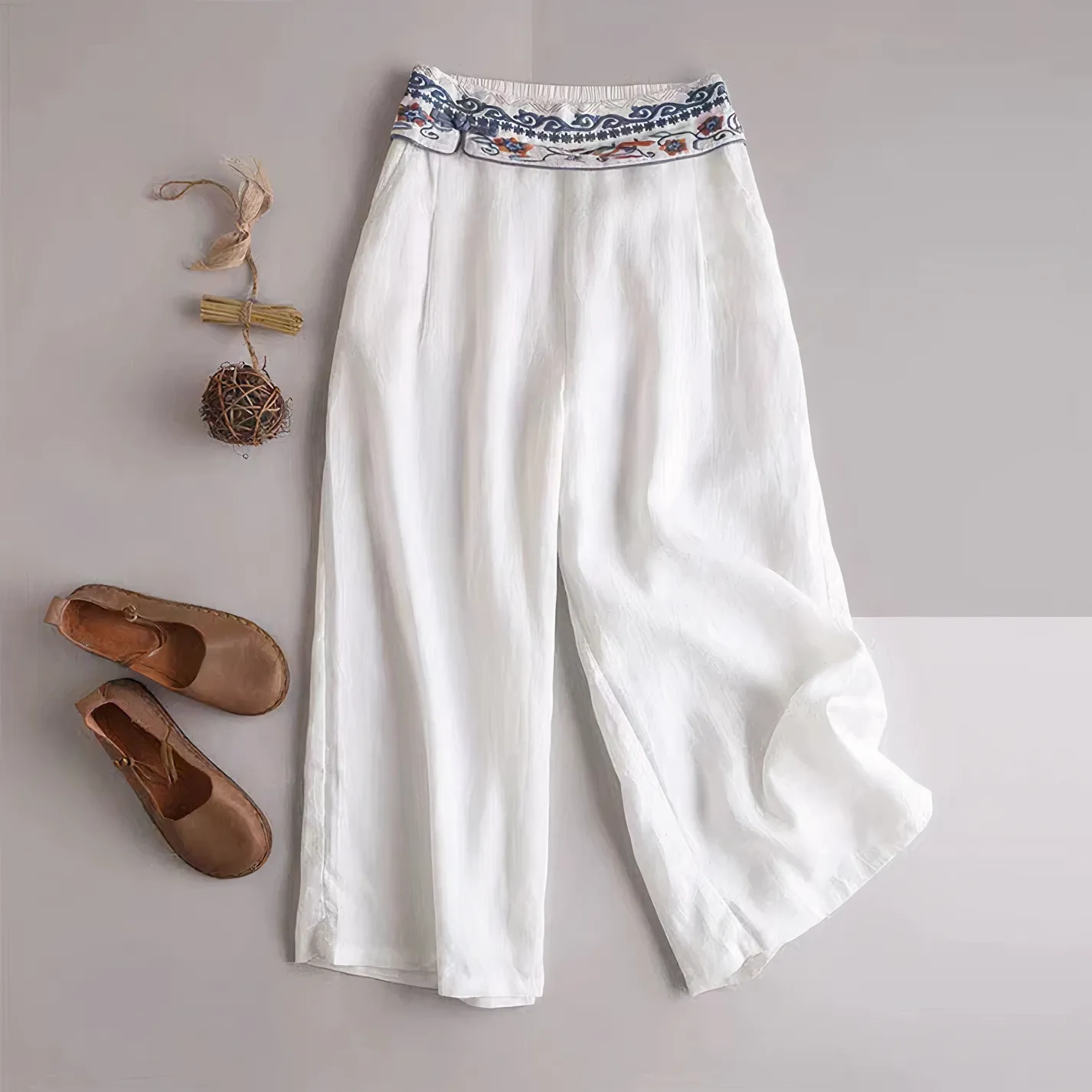 Liza - Loose-fitting vintage cotton pants