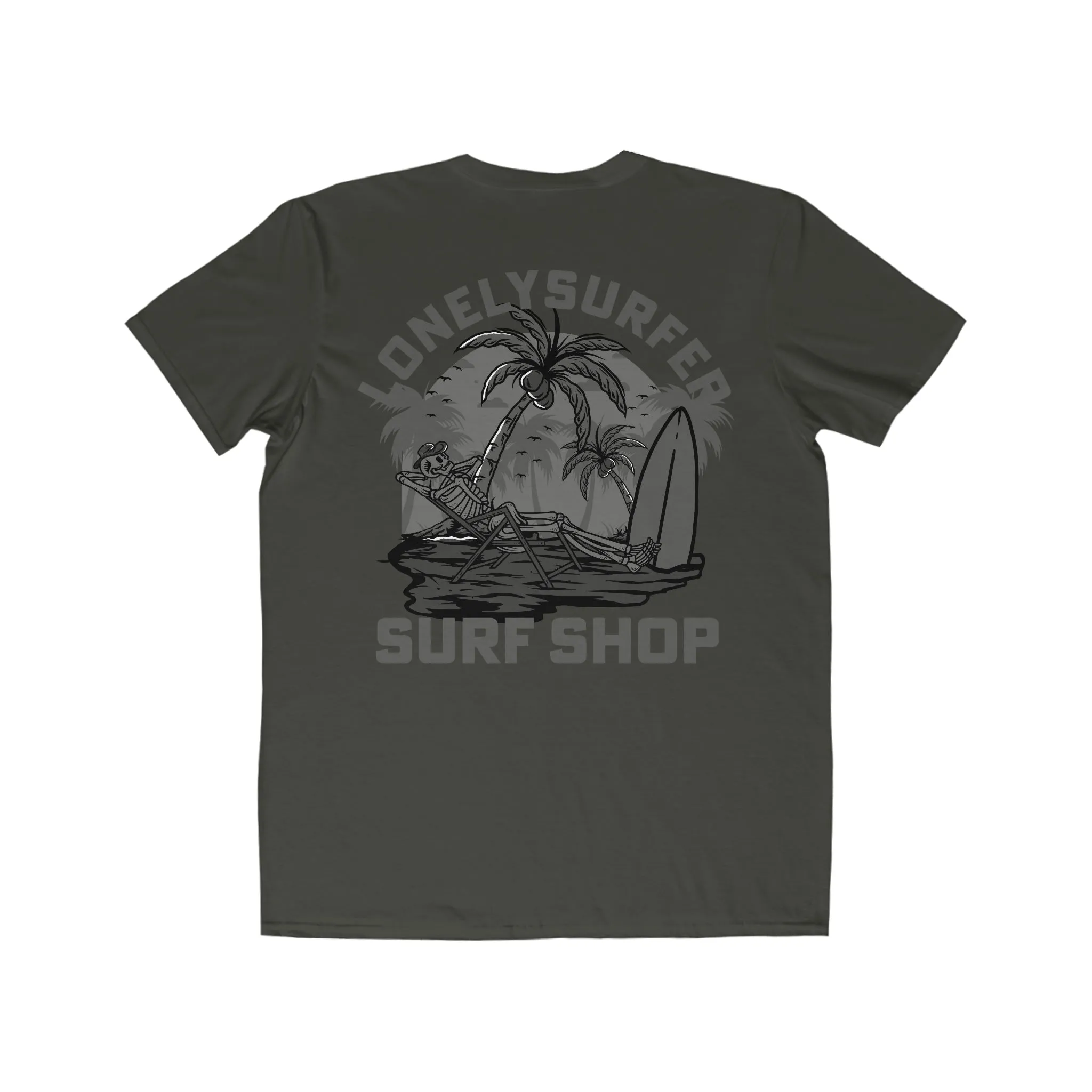 LonelySurfer Relaxed Skeli Tee - Charcoal