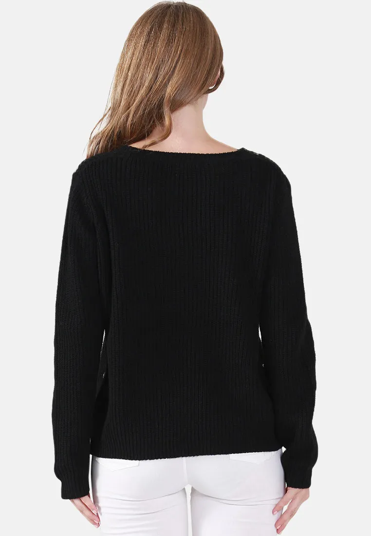 Long Sleeve Knit Sweater