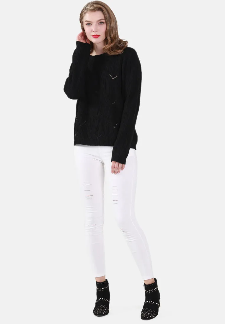 Long Sleeve Knit Sweater