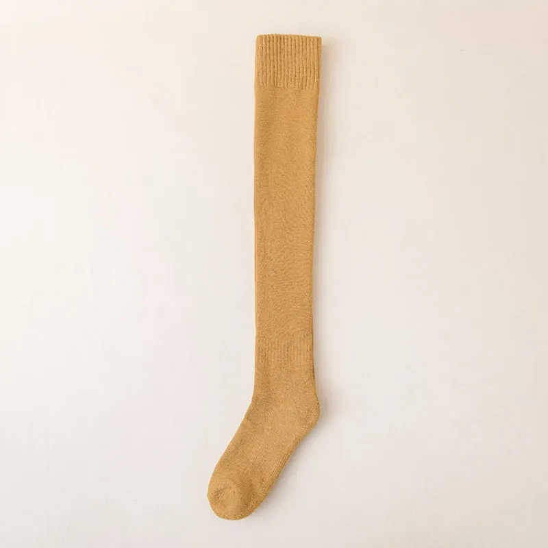 Long Thigh High Cotton Socks for Women