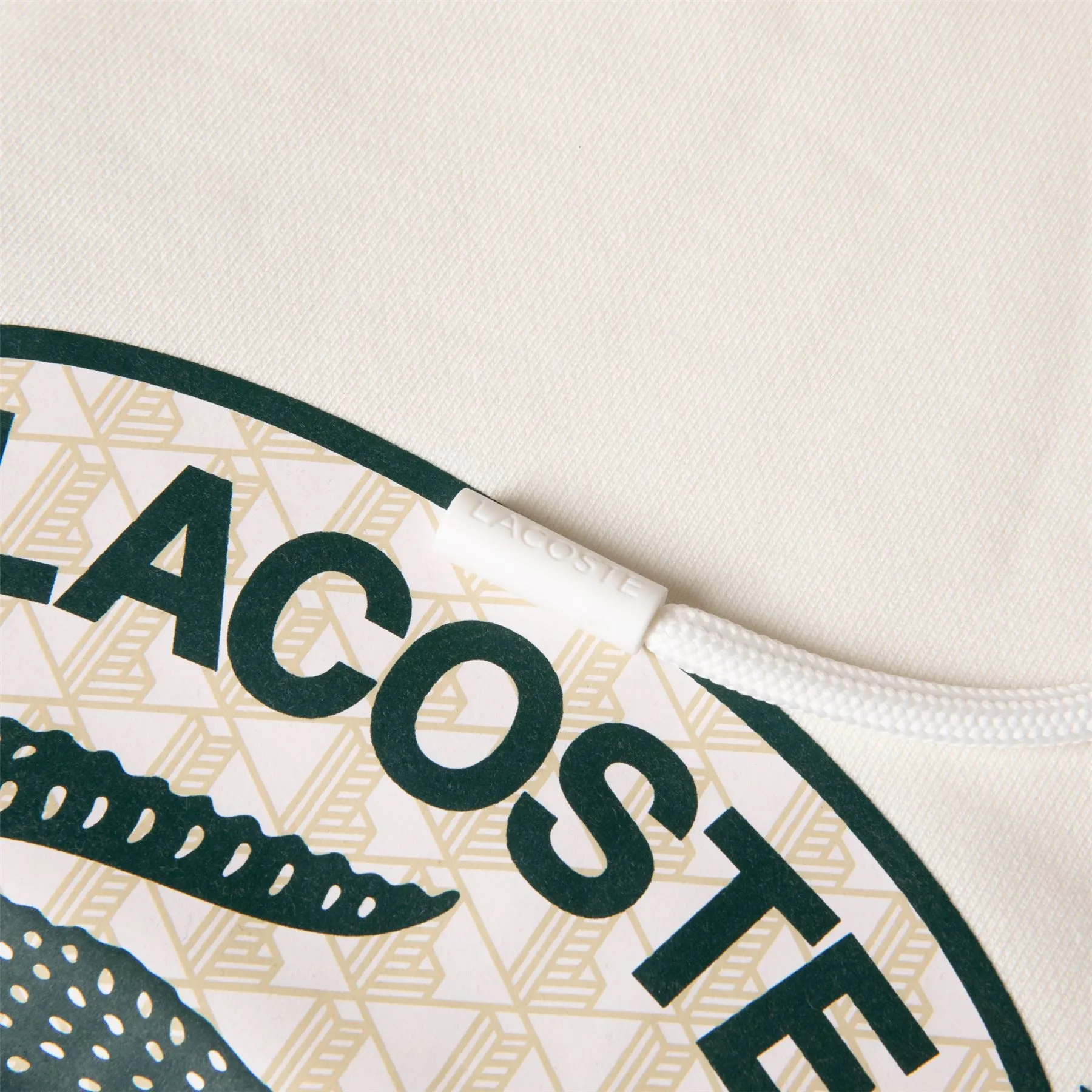 Loose Fit Monogram Hoodie White