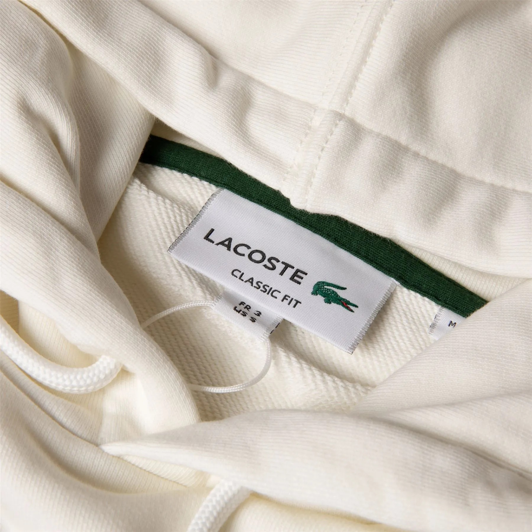 Loose Fit Monogram Hoodie White