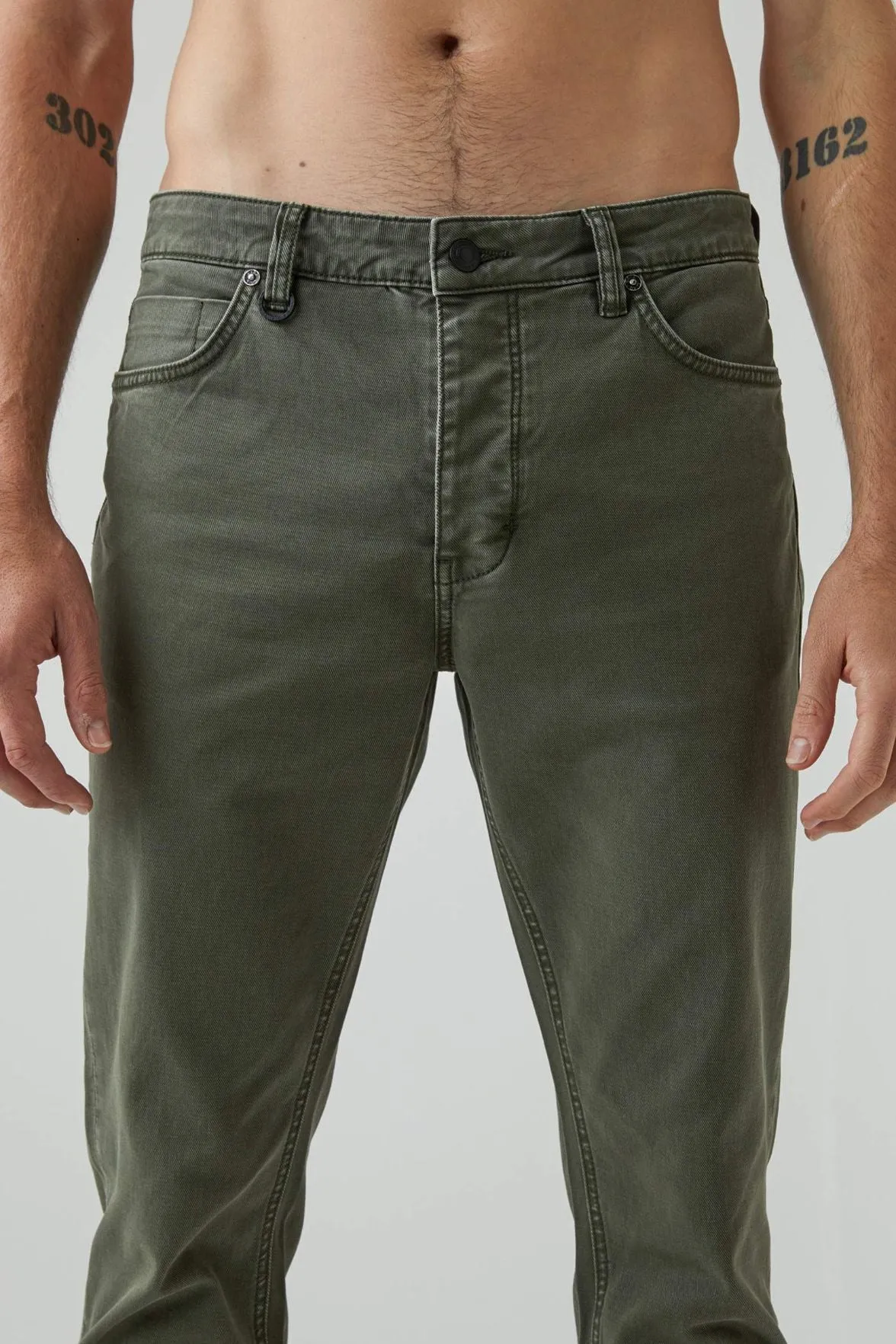 Lou Slim Twill Military