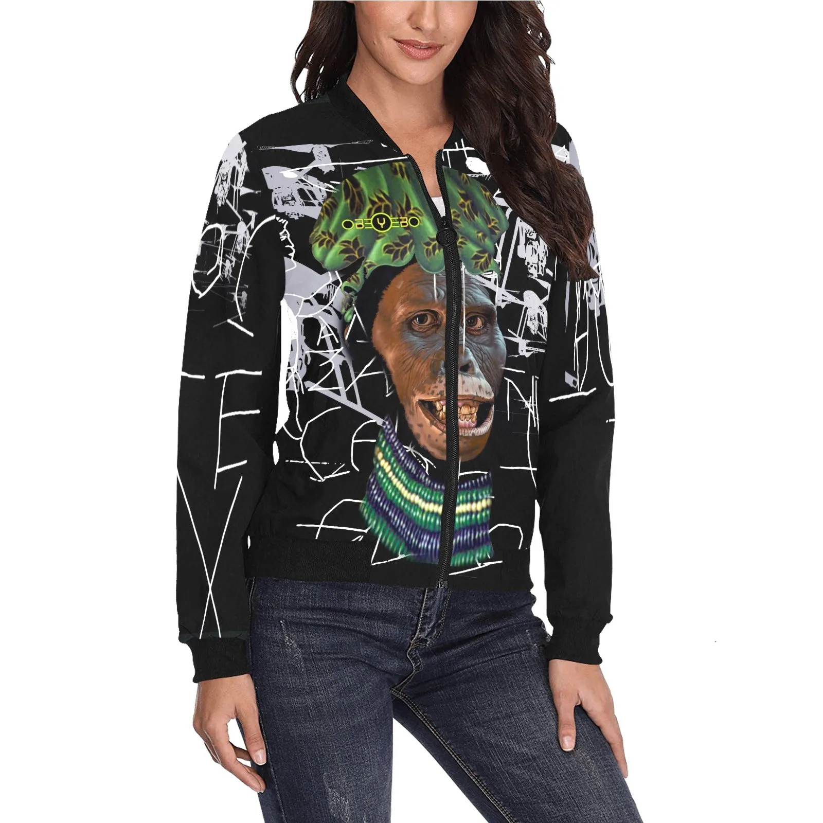 Lucy Is All Dressed Up With Nowhere To Go Women's Bomber Jacket
