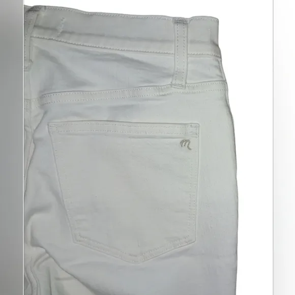 Madewell 9&quot; Mid-Rise Skinny Jeans in Pure White Size 26 NWOT