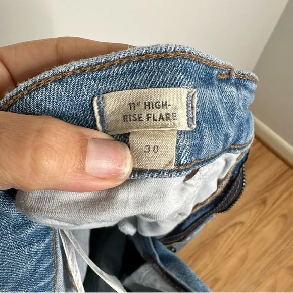 Madewell High-Rise Flare Jeans in Caine Wash