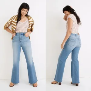 Madewell High-Rise Flare Jeans in Caine Wash