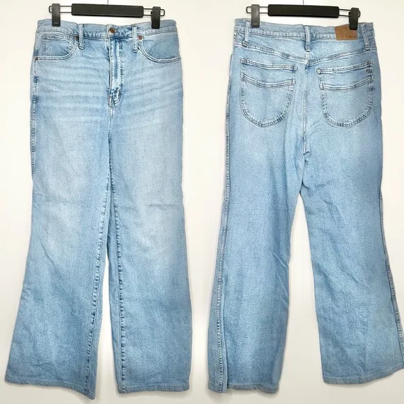 Madewell High-Rise Flare Jeans in Caine Wash