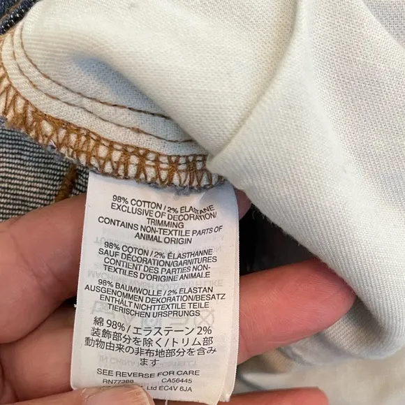 Madewell High Rise Slim Boy Jeans Size 31