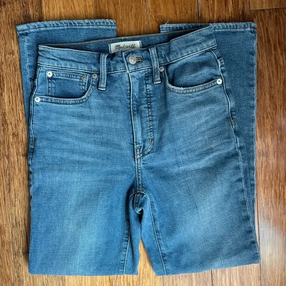 Madewell jeans slim Demi boot size 24 EUC