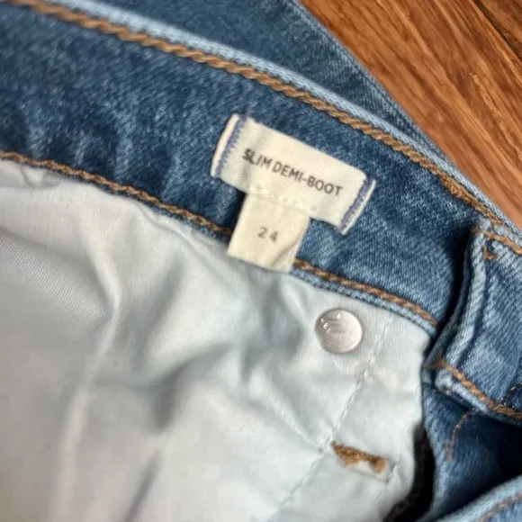 Madewell jeans slim Demi boot size 24 EUC