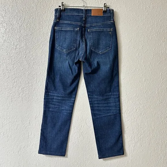 Madewell Slim Straight Jeans Hammond Wash Blue Women 27