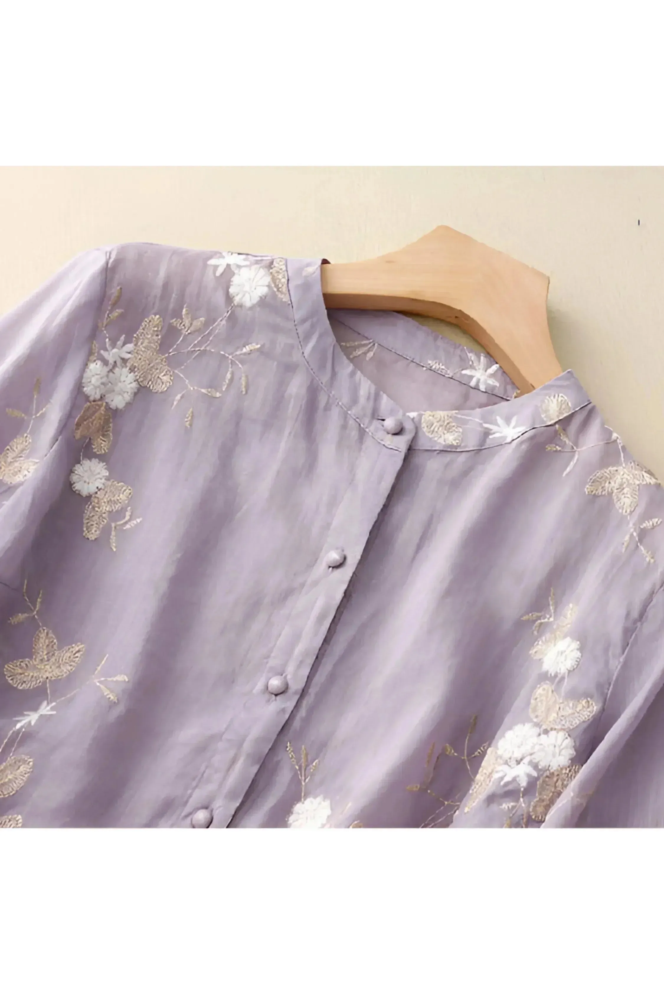 Marie - Floral Button Blouse