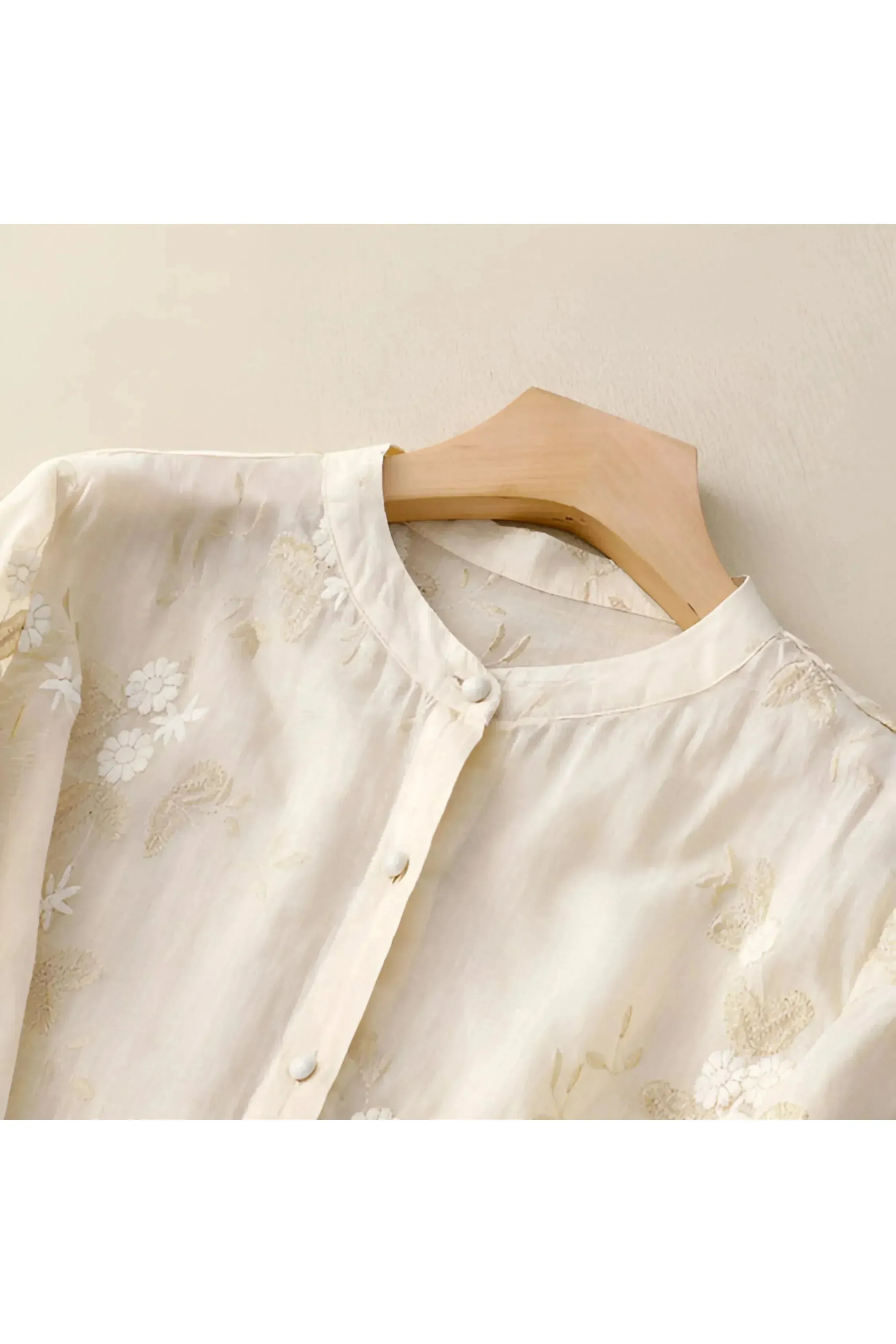 Marie - Floral Button Blouse